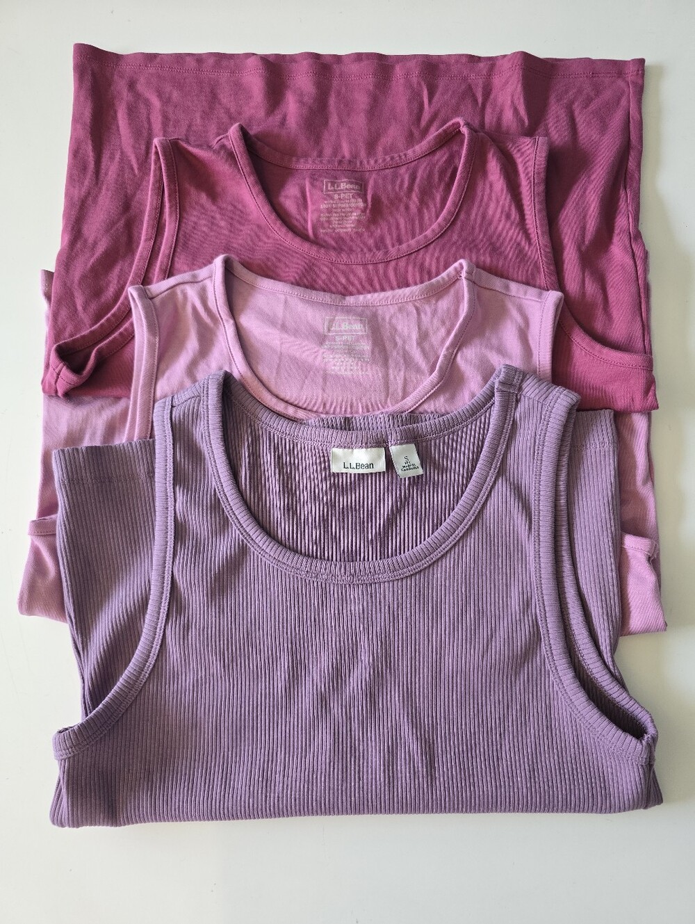 L.L. Bean Bundle Of 3 Pima Cotton Tank Top S PET NWOT